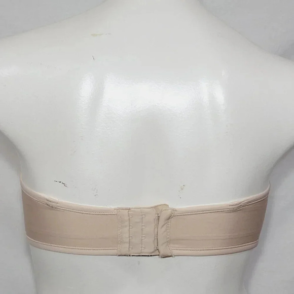 40C Vanity Fair 74380 Beauty Back Full Figure‎ Strapless Underwire Bra Beige - Picture 3 of 4
